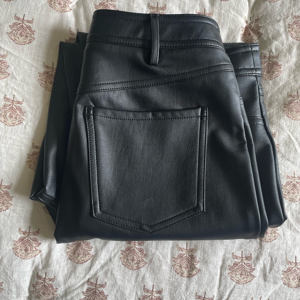 Halogen Faux Leather Trousers